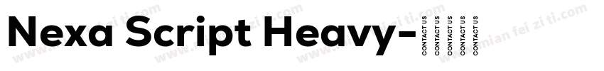 Nexa Script Heavy字体转换